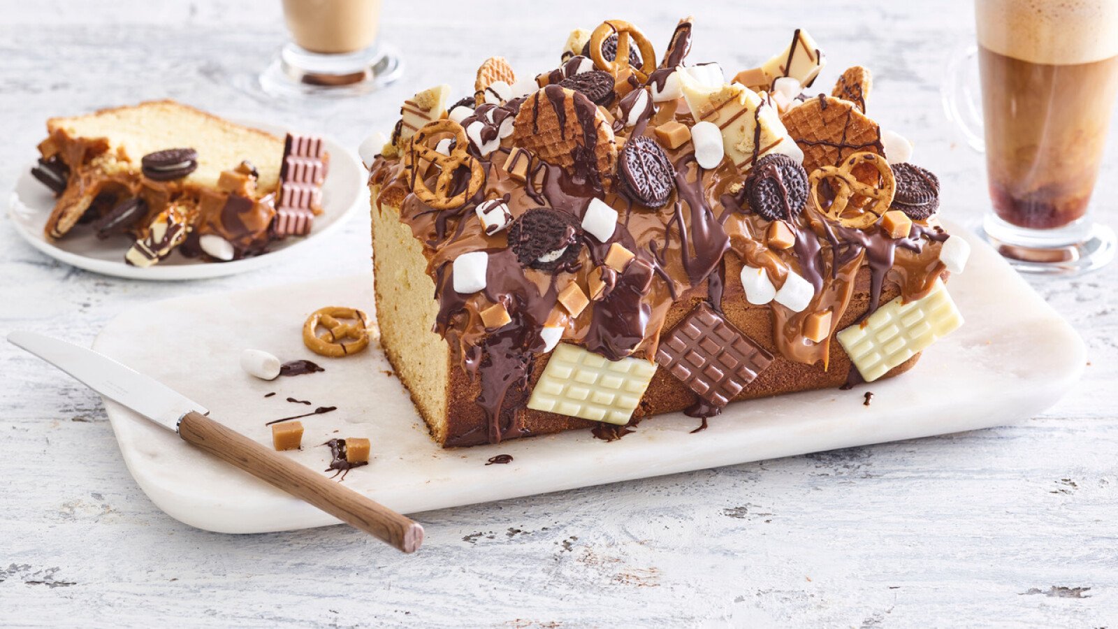 Over the top caramel chocolade cake