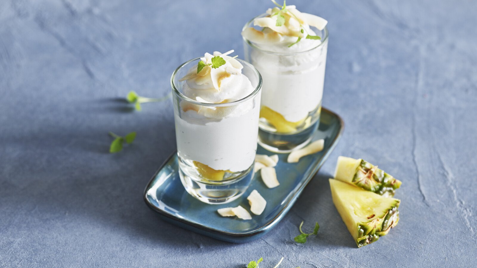 Kokosmousse met ananas