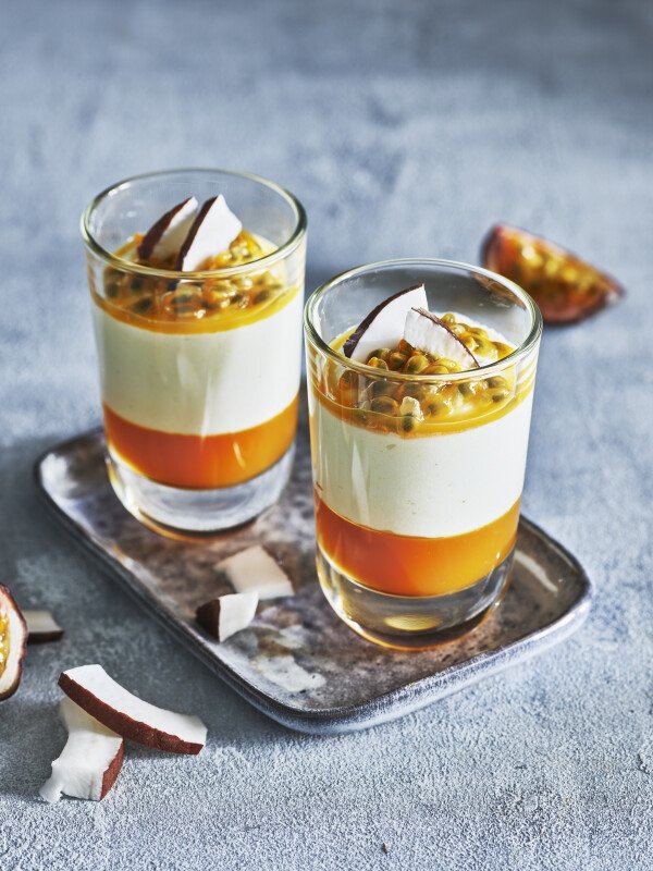 Kokosmousse met Passievrucht