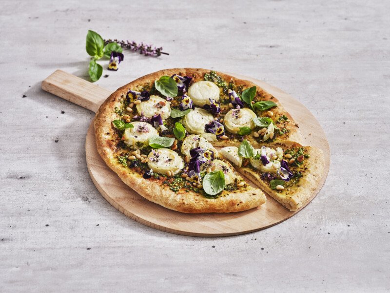 Pizza Pesto Geitenkaas